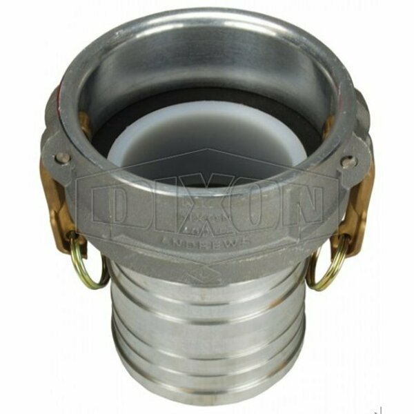 Dixon Type-C Coupling with Abrasion Resistant Insert, Coupler x Hose Shank with UHMW Insert, Aluminum 400-C-ALINSERT